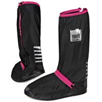 Los mejores  - PERLETTI - Cubrecalzados Impermeables Negros Altos - Cubrezapatillas Reflectantes Antideslizantes - Galochas Lluvia…